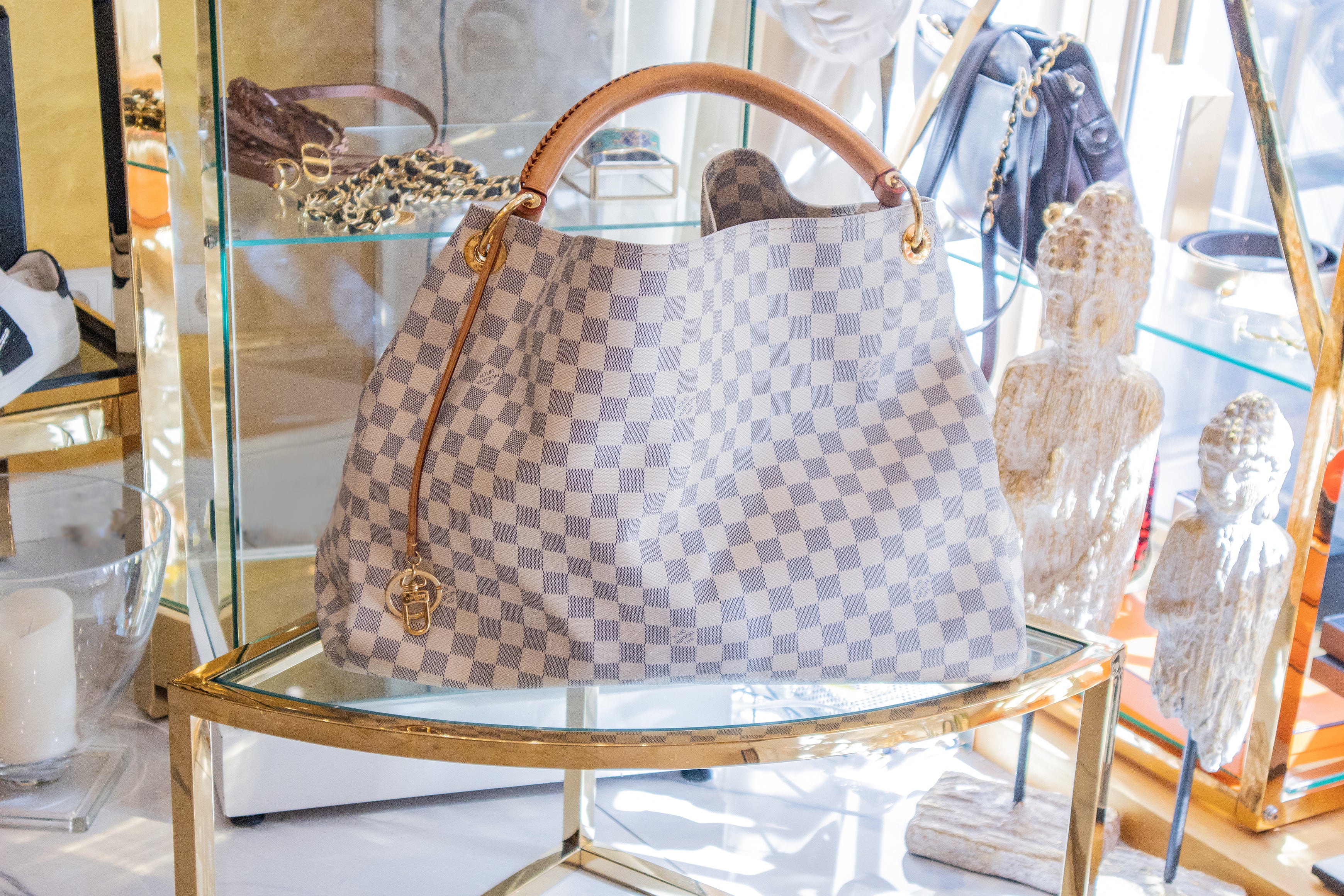 Louis Vuitton Artsy MM Damier Azur Canvas AS Luxury Vintage