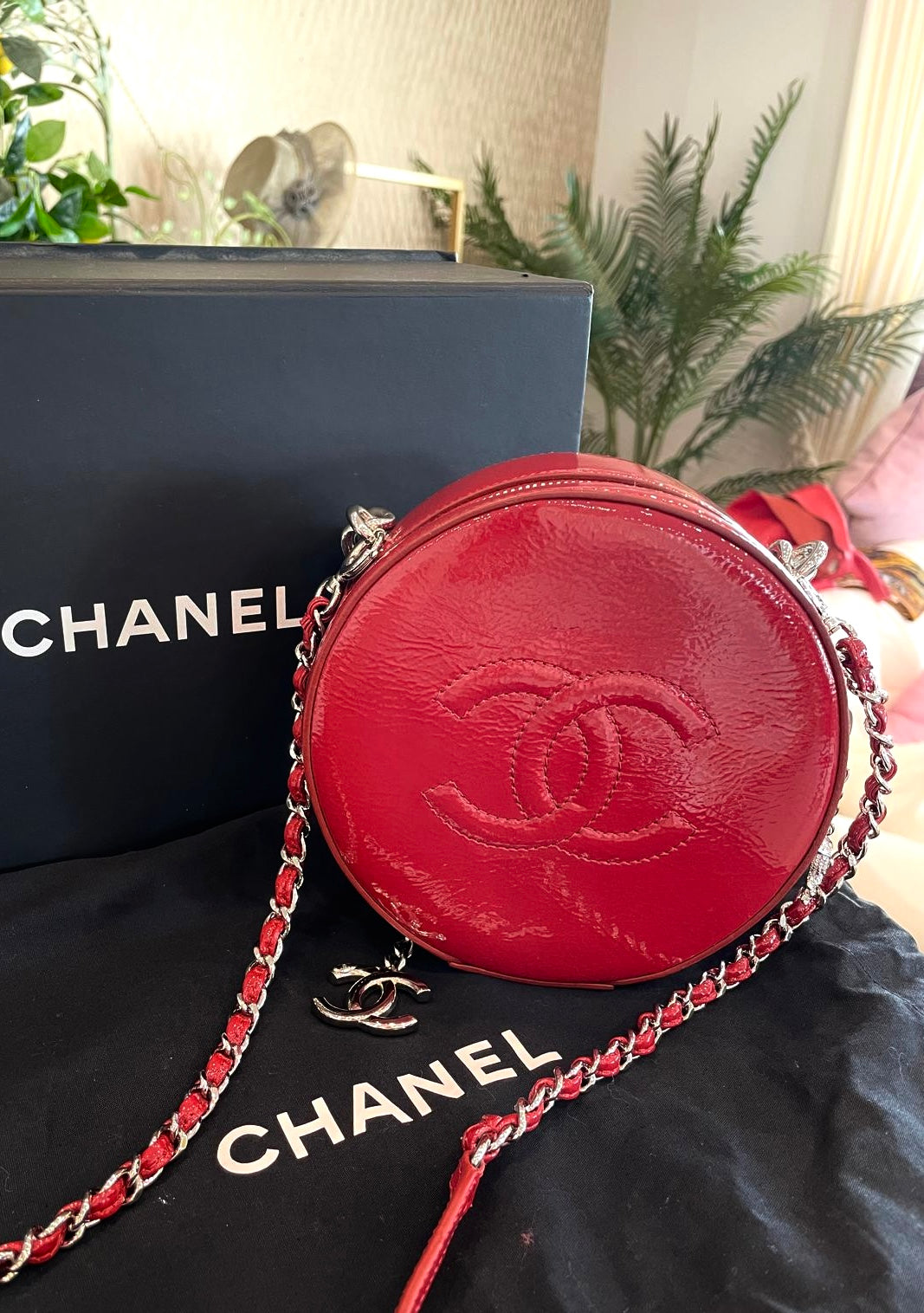 Chanel - Lacktasche Rot