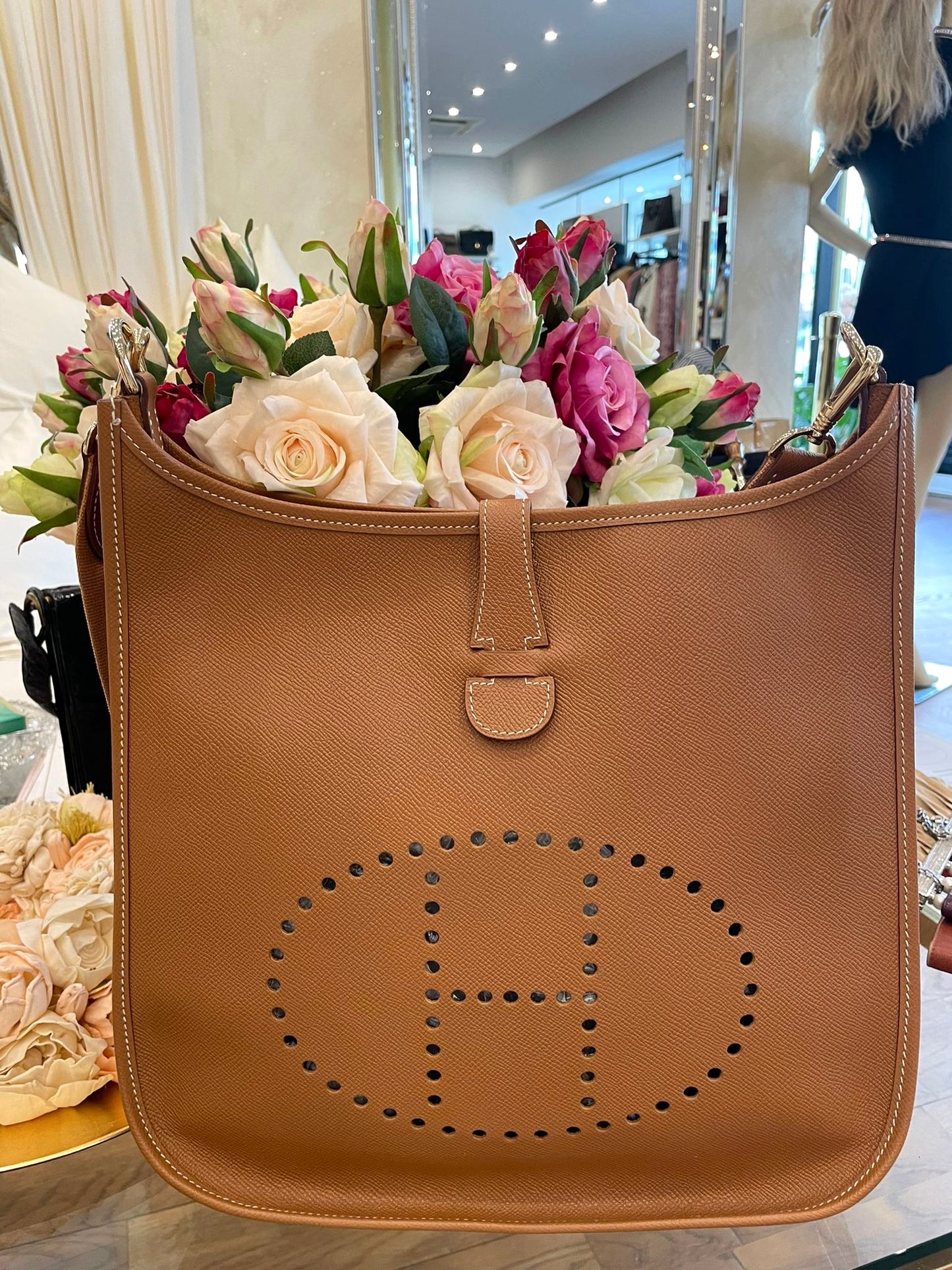 Hermès - Evelyne 33 Gold Epsom Leder