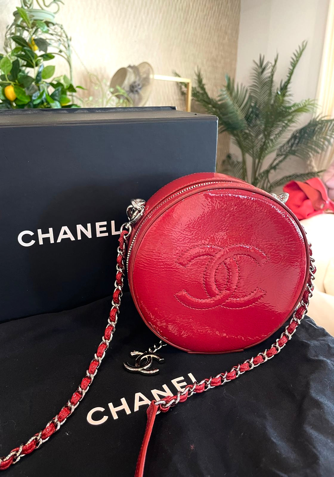 Chanel - Lacktasche Rot