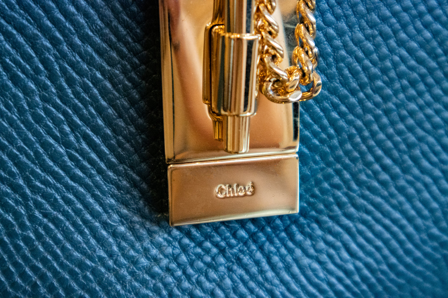 Chloé - Cross Body Tasche Rot/Grün mit goldener Hardware