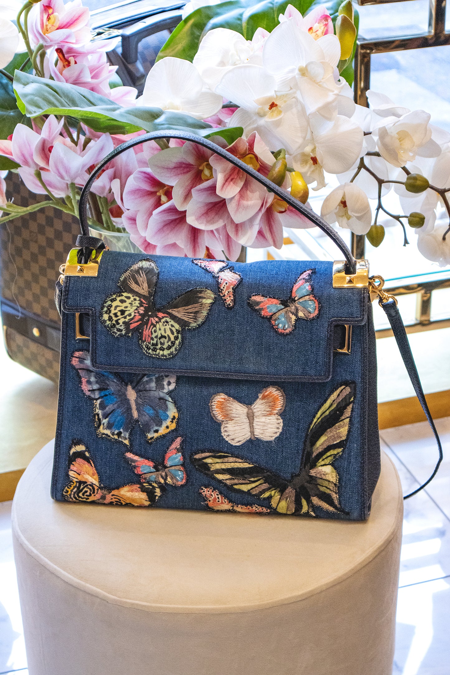 Valentino - Jeanstasche Butterfly