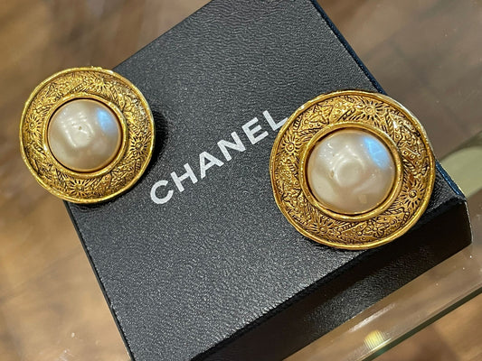 Chanel - Vintage Ohrringe vergoldet