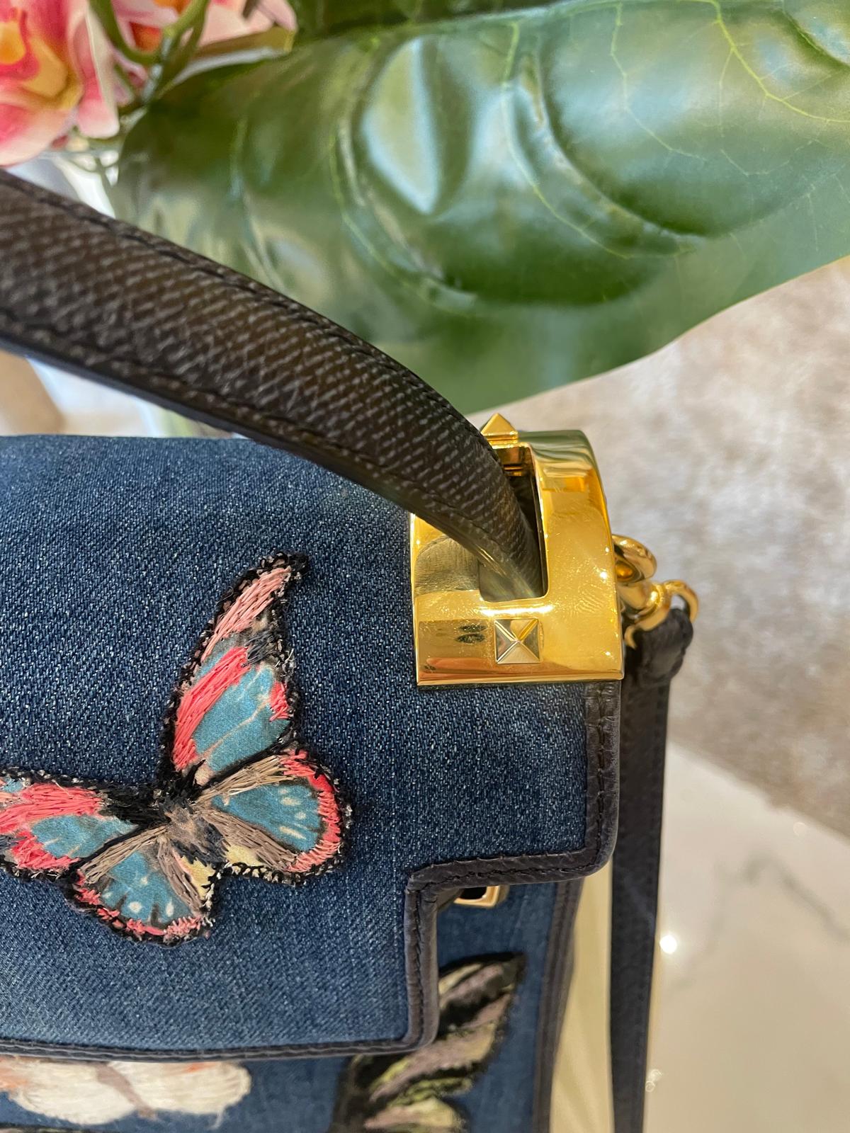 Valentino - Jeanstasche Butterfly