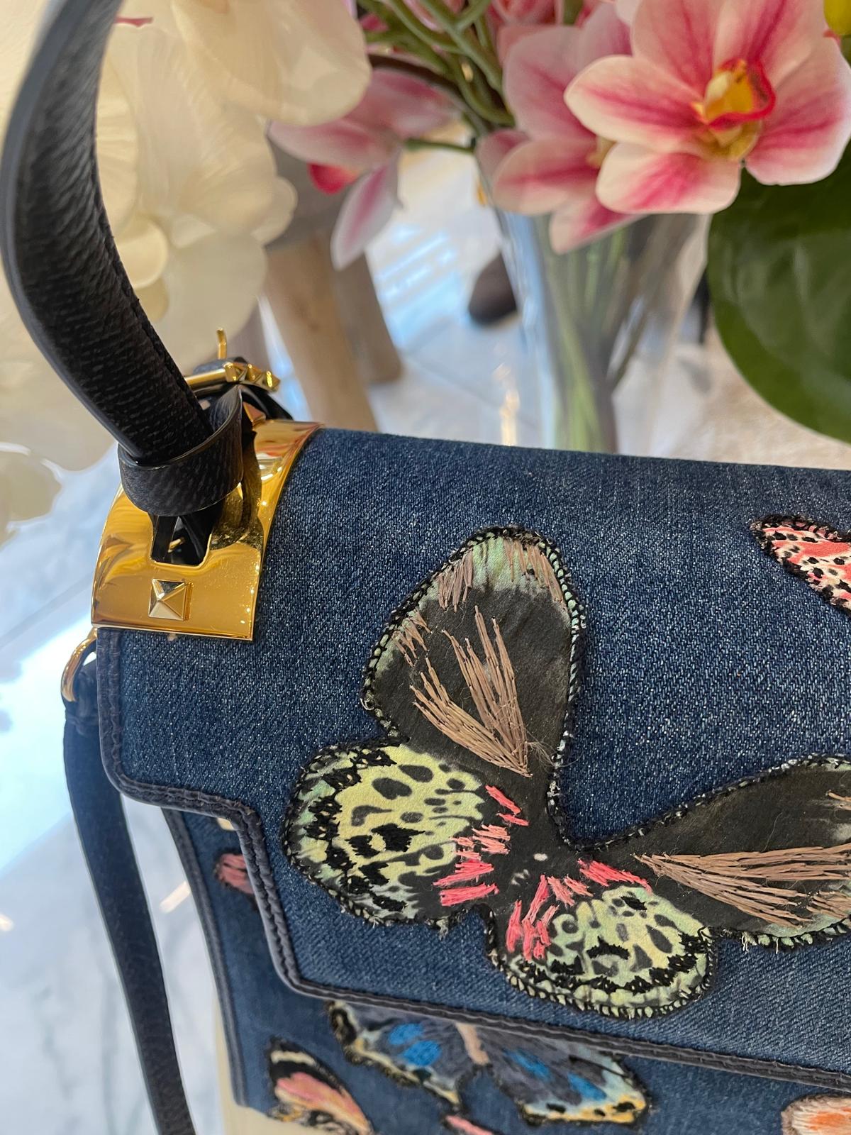 Valentino - Jeanstasche Butterfly