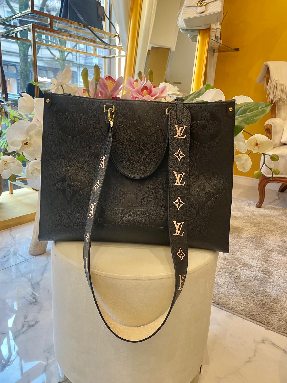 Louis Vuitton - Onthego Shopper schwarz Leder