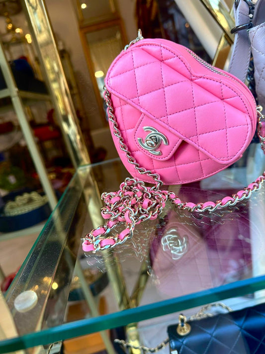 Chanel - Tasche Herz rosa