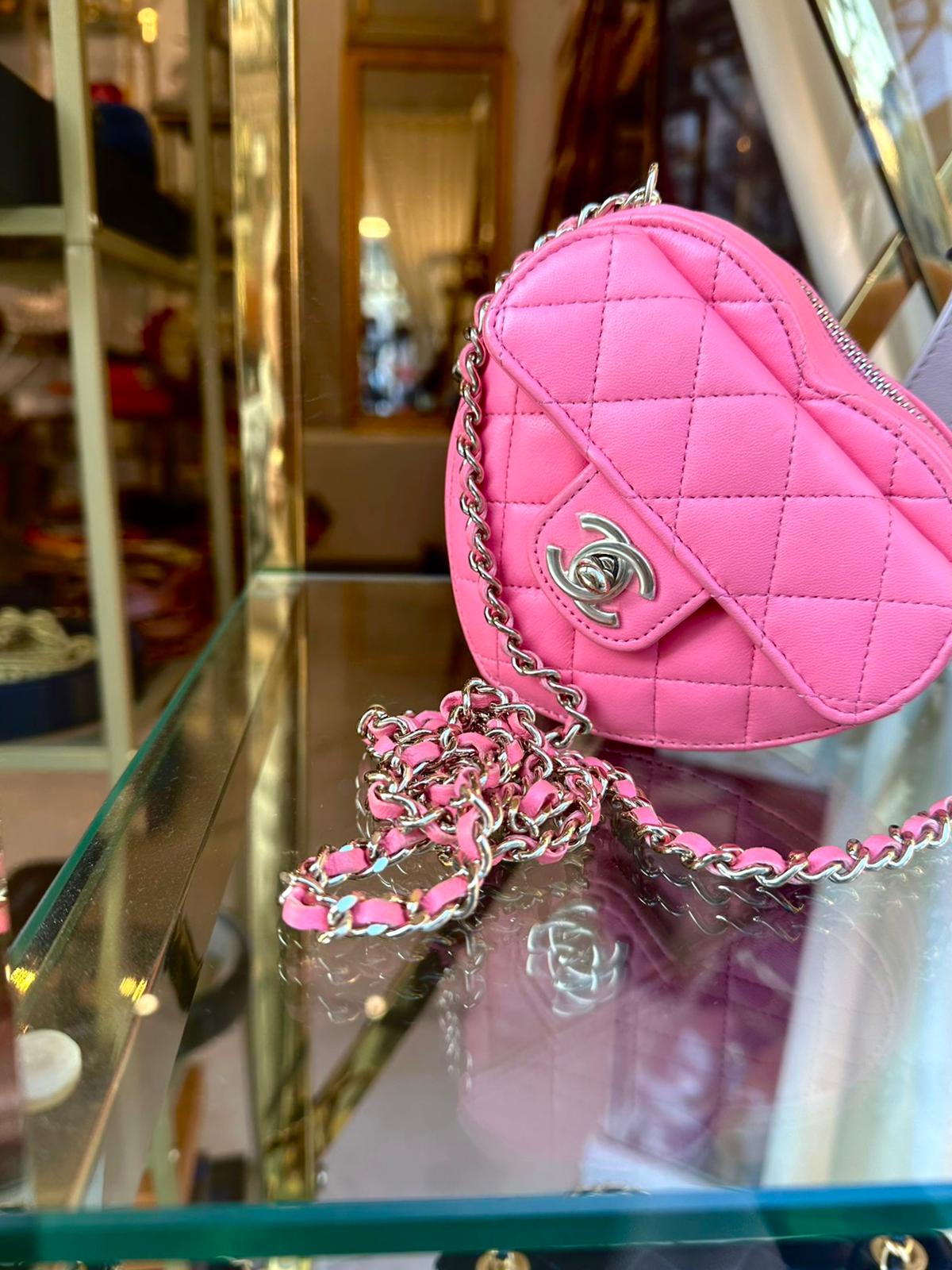 Chanel - Tasche Herz rosa