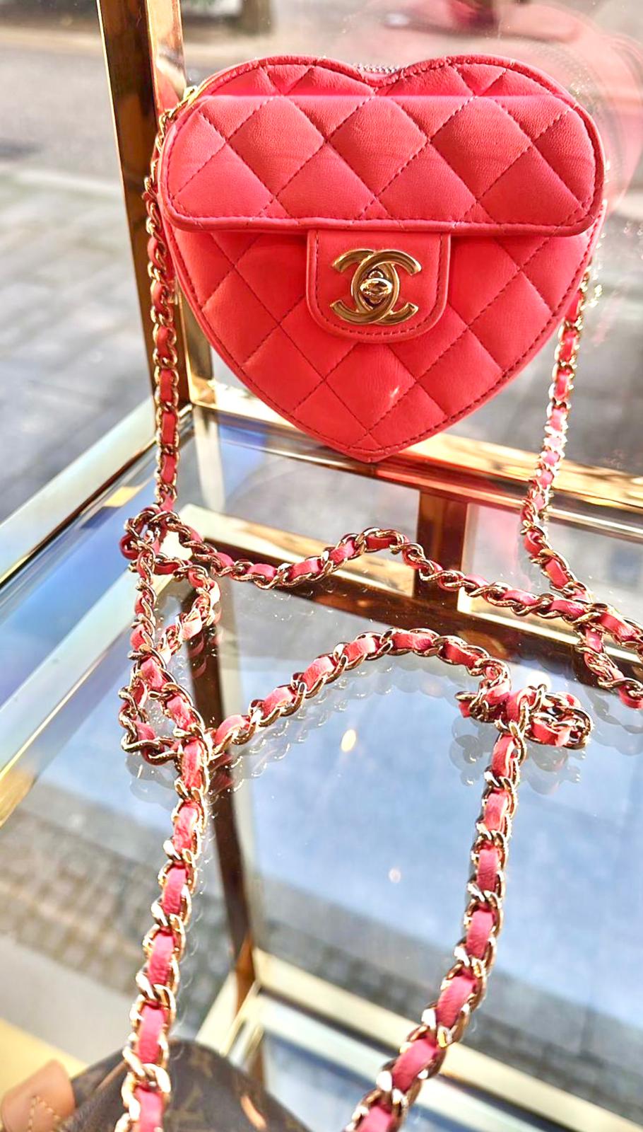 Chanel - Tasche Herz rosa