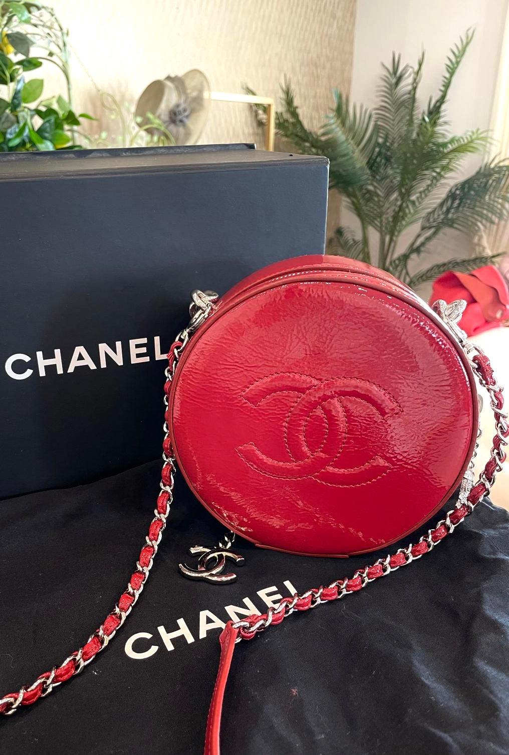 Chanel - Lacktasche Rot